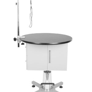 FT805C Trimtafel "Pomeranian"  rond met kastje